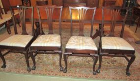 Mahogany Ball-n-Claw Side Chairs