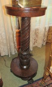 Oak Claw Foot Pedestal