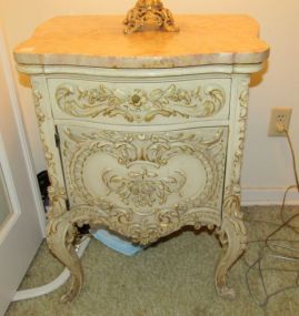 French Style Shabby Chic End Table