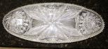 Vintage Cut Glass Celery Dish