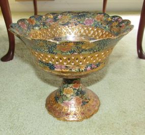 Hand Painted Satsuma Reproduction Compote