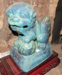 Ceramic Glazed Foo Dog Statue