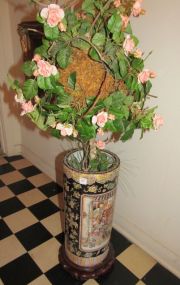 Asian Design Umbrella Stand with Jamie's Flowers