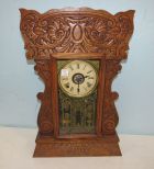 Antique Oak Kitchen Clock
