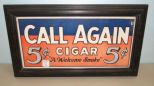 Call Again 5 cent Cigar Advertisement
