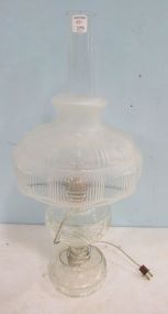 Aladdin Glass Hurricane Table Lamp