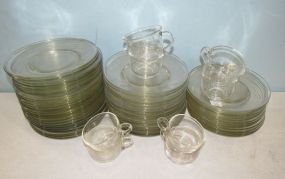 Clear Glass Dinner Ware Set