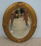 Antique Style Gold Gilt Oval Mirror