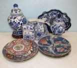 Collection of Blue and White Decor Pottery and Plates