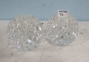 Pair of Waterford Crystal Candleholders