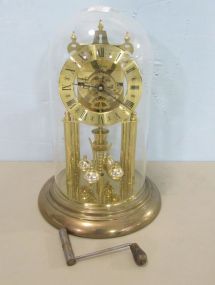 Elgin Skeleton Model E49 400 Day Anniversary Mantel Clock