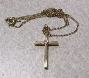 12k Gold Filled Cross Necklace