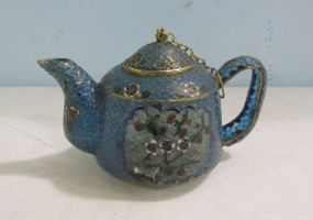 Plique-a-jour Enamel Teapot