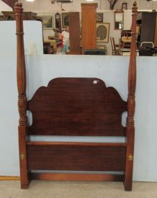 Mahogany Four Poster Twin Bed