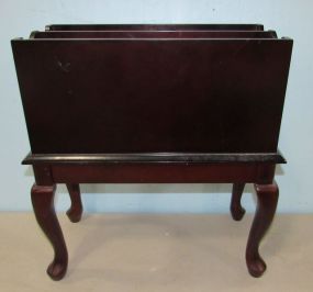 Mahogany Queen Anne Magazine Stand