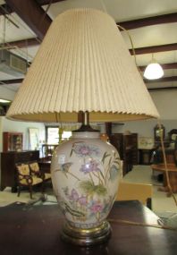 Ceramic Asian Design Pottery Lamp