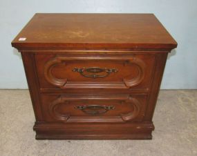 Contemporary Two Drawer End Table