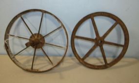Antique Iron Spoke Wheels