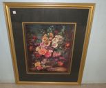 Large Framed Floral Print