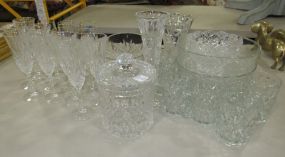 Group of Press Glass Pieces