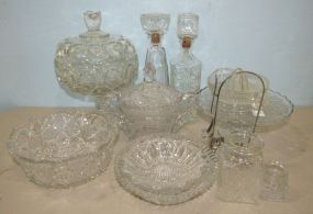 Collection of Pressed Glass Pieces