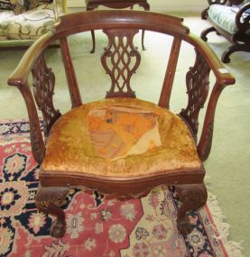 Chippendale Style Ball-N-Claw Arm Chair