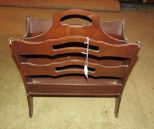 Vintage Wood Magazine Rack