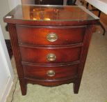 Duncan Phyfe Three Drawer Nightstand