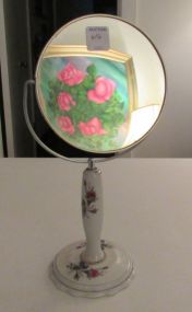 Vintage Porcelain Make up Mirror