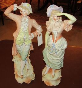 Two Ceramic Lady and Gent Figurines