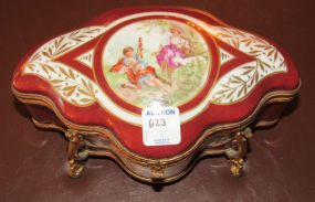 French Porcelain Trinket Box