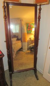 Mahogany Vintage Cheval Mirror