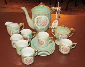 European Style Lusterware Tea Set