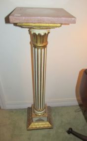Painted French Style Column Pedestal