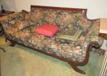 Duncan Phyfe Scroll Arm Sofa