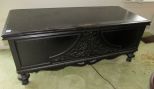 Vintage Black Painted Cedar Chest