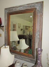Gold Distressed Painted Mirror