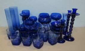 Cobalt Blue Glass Ware Collection