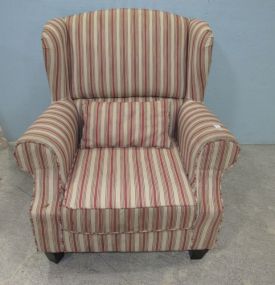 Striped Upholstery Arm Chair