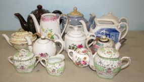 Collection of Handpainted Tea Pots
