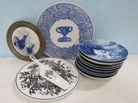 Group of Blue and White Commemorative Plates