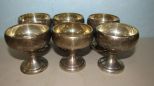 Six Sterling Wine Cups
