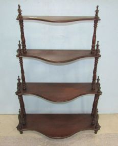 Mahogany Display Etagere Shelf