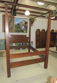 Primitive Style Canopy Full Size Bed