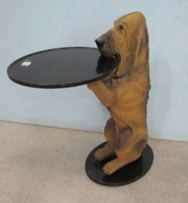 Resin Hound Dog Butler Tray