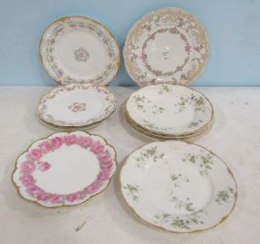 Nine Porcelain Salad Plates