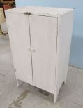 White Primitive Style Kitchen Cabinet