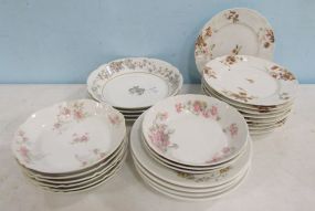 Collection of China Plates and Bowls