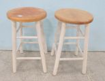 Pair of White Stools