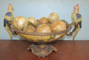 Resin and Metal Centerpiece Urn